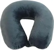 [Wolf Essentials] World's Best Feather Soft Microfiber Neck Pillow, Charcoal / Grey, 12 x 13 x 4
