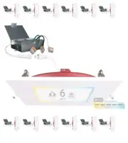 NUWATT Square 6 Inch 2 HOUR FIRE RATED LED Recessed Light 18 PACK NEW