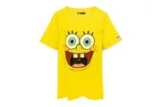 SpongeBob SquarePants Unisex Adult Face T-Shirt (Yellow) - UTNS6892