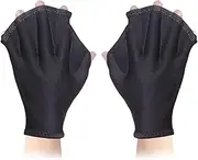 1 Pair Swimming Gloves, Swimming Gloves, Water Gloves, Upper Body Resistance Swimming Gloves, Unisex, Paddle, Fingerless and Non-Slip, Surf and Diving Gloves, Swimming Equipment