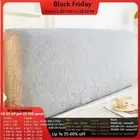 Jacquard Leave Nordic Stretch Bedhead Cover All-inclusive Bed Backrest Protector