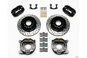 Wilwood Forged Dynalite Rear Parking Brake Kit Drilled Suit Small for Ford, 2.50" Axle Offset WB140-9282-D