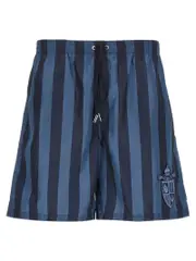[Fendi] Fendi-Fendi Crest Beachwear Blu-Uomo 48IT