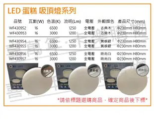 【舞光】LED 16W 6500K 白光 全電壓 古典木 蛋糕燈 吸頂燈 (6.8折)