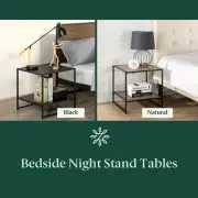 Zinus Modern Studio Set of Two Bedside Tables Night Stand