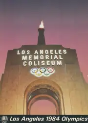 1984 Summer Olympics Los Angeles Memorial Coliseum 5x7 Postcard