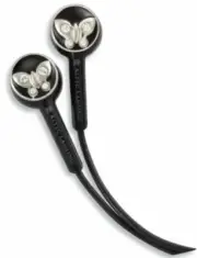 Altec Lansing MUZX InEar Earphones MHP106 Butterfly Swarovski Elements