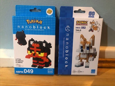 NEW 2 x Nanoblock (Pokémon And Sonic)