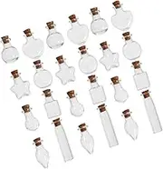 48pcs Glass Wishing Bottles with Cork Stopper Clear Tiny Drift Bottles for DIY Crafts Party Decorations Souvenir Storage and Memorable Keepsakes