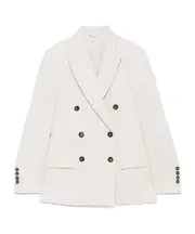 lurex-detailing blazer IT44,IT42 BEIGE