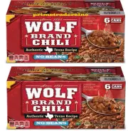 2 Pack - Wolf Brand "No Bean" Chili 15oz., 6pk. ✨✔✔