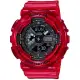 【CASIO】BABY-G 海洋之心透明設計風格雙顯錶-紅(BA-110CR-4A)