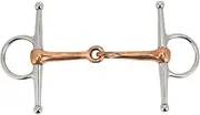 ZLXHDL Horse Ring Snaffle Bit,Horse Bits,125mm Premium Stainless Steel Horse Full Cheek Snaffle,Snaffle Bits for Horses or Outdoor Horse Accessories