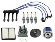 For Honda Civic del Sol 94-97 Tune Up Kit Filter Cap Rotor Spark Plugs Wire