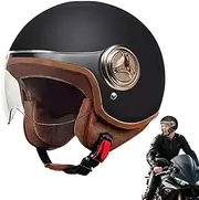 Helmets for Adults - Half Open Face Dirt Bike Helmets,Skate Skateboarding Protective Gear for Commuting Road Cycling Mountain Racing Karting Snowboarding