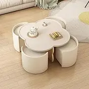 Creative Coffee Tables, Removable Side End Table, Nesting Tables for Living Room, Bedroom, Office, Balcony, Apartment, 3 Combinations (Color : 2-Piece Set)