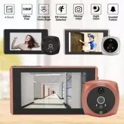 1080P Video Doorbell Smart Door Ring HomeSecurity Camera Peephole Viewer Bell
