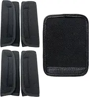 Verazquy 2 Pairs Baby Car Seat Belt Pads, Stroller Kids Car Seat Soft Shoulder Strap Covers with Magic Tape Universal Adjustable Multifunctional, for Infants Kids Helps Prevent Strap Irritation
