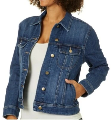 Lee Women's Regular Fit Stretch Demin Legendary Jacket Size Medium