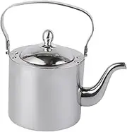 FUNOMOCYA Thickened Stainless Steel Tea Kettle with Removable Infuser Ergonomic Handle Non Dripping Spout for Loose Leaf and Blooming Tea Teapot for Home and Office