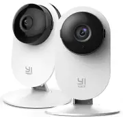 Yi 1pc Security Home Camera Baby Monitor, 1080p Wifi Smart Indoor Nanny Ip Cam With Night Vision, 2-way Audio, Ai Human Detection In Phone App, Pet Ca