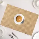 4pcs/set Table Placemats Washable Anti-scalding Exquisite Woven Texture Foam
