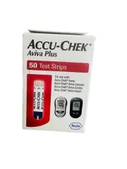 Accu-Chek Aviva Plus Blood Glucose Test Strips - 50 Count