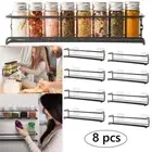 8pcs Kitchen Spice Rack Organizer Storage Shelf Pantry Wall Hanging Holder Set