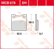 TRW Lucas Sintered lining MCB678SH