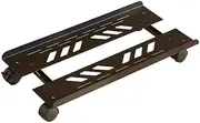 Desktop Stand Mobile CPU Stand Adjustable, PC Case Holder, PC Tray with 4 Caster Wheels for Most PC Gaming Case Home Office Under Desk(Black)