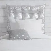 BRAND NEW!! Dormify Silver Metallic Hanging Bed Headboard Cushion - 00121