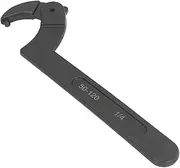 2 to 4 3/4 in Round Head Hook Wrench, CRV Round Head C Type Hook Wrench, Adjustable Hook Wrench Hook Spanner for Vehicle Machinery Maintenance