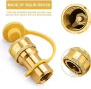 1/2" QDD LP Gas Quick Connect Fitting with Male Insert Plug, Natural Gas Propane