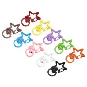 Swivel Clasps Snap Hook Star Shape Lobster Claw Clasp for DIY 30Pcs in 10Colors