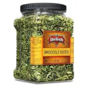 Gourmet Dried Broccoli Dices by It’s Delish, 28 OZ Jumbo Container Jar