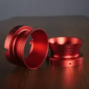 1 Pair New Matte Aluminum Red Diamond Cups For REVOX AKAI NAB Hub Adapters
