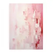 Abstract Pink Painting Canvas Print