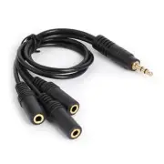 Headphone Splitter 3.5mm Extension Cable Stereo 3.5mm 3 Port 3.5mm