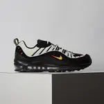 NIKE AIR MAX 98 男鞋 灰 黑 螢光黃 橘 復古 氣墊 慢跑鞋 休閒鞋 640744-015