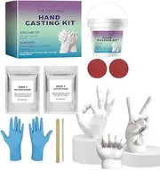 Hand Molding Kit,Home Hand Casting Kit for Couples | Romantic Sculpture Mould Craft Set with Gloves for Men, Boyfriend & Girlfriend