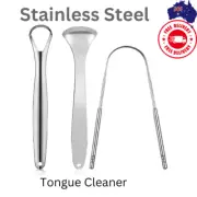 Stainless Steel Tongue Scraper Fresh Breath Healthy Mouth
