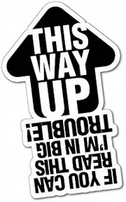 This Way UP Sign JDM Sticker Decal