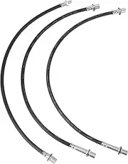 X AUTOHAUX 3pcs Front and Rear Extended Brake Line Hose Kit for Toyota Hilux LN106 LN46 LN60 LN65 RN105 YN65 YN67