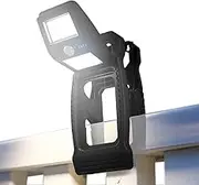 Clip On Solar Lights | 360 Degree Rotatable Solar Security Light - IP65 Waterproof Motion Sensor Clip Lamp for Porch Garden Patio Walkway Yard Deck Wall Path