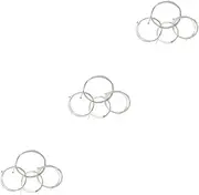 SUPVOX 3sets Professional Grade Bass Guitar Strings Set Silver in 0.1in 0.08in 0.055in 0.04in for Beginners 4pcs*3