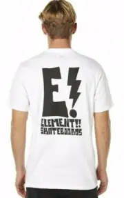 Men's Element Rocksteady White Skate Tee / T-Shirt, Size 2XL. NWT, RRP $49.99.