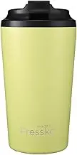 made by Fressko Reusable Coffee Cup - Stainless Steel Insulated Mug - Leak Proof Travel Cup for Hot/Cold Drinks - 3 Hr Heat Retention - Fits Car Holders & Coffee Machines - Sherbert - 16oz 450ml