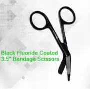 NEW GERMAN 1 Lister Bandage Nurse Scissors - 3.5" Black Fluoride Coated Color
