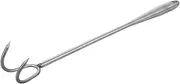 NOLITOY Heavy Duty Stainless Steel Meat Hook Turner for BBQ Grilling Durable Cooking Tool for Flipping and Lifting Cooked Food Versatile Meat Flipper for Home and Restaurant Use