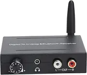 192K/24bit Digital To Analog Audio Converter, Receiver Optical Coaxial Audio Converter, DAC Digital Optical To 3.5mm Jack Adapter for PS3, HD DVD, Tv, Home Theater